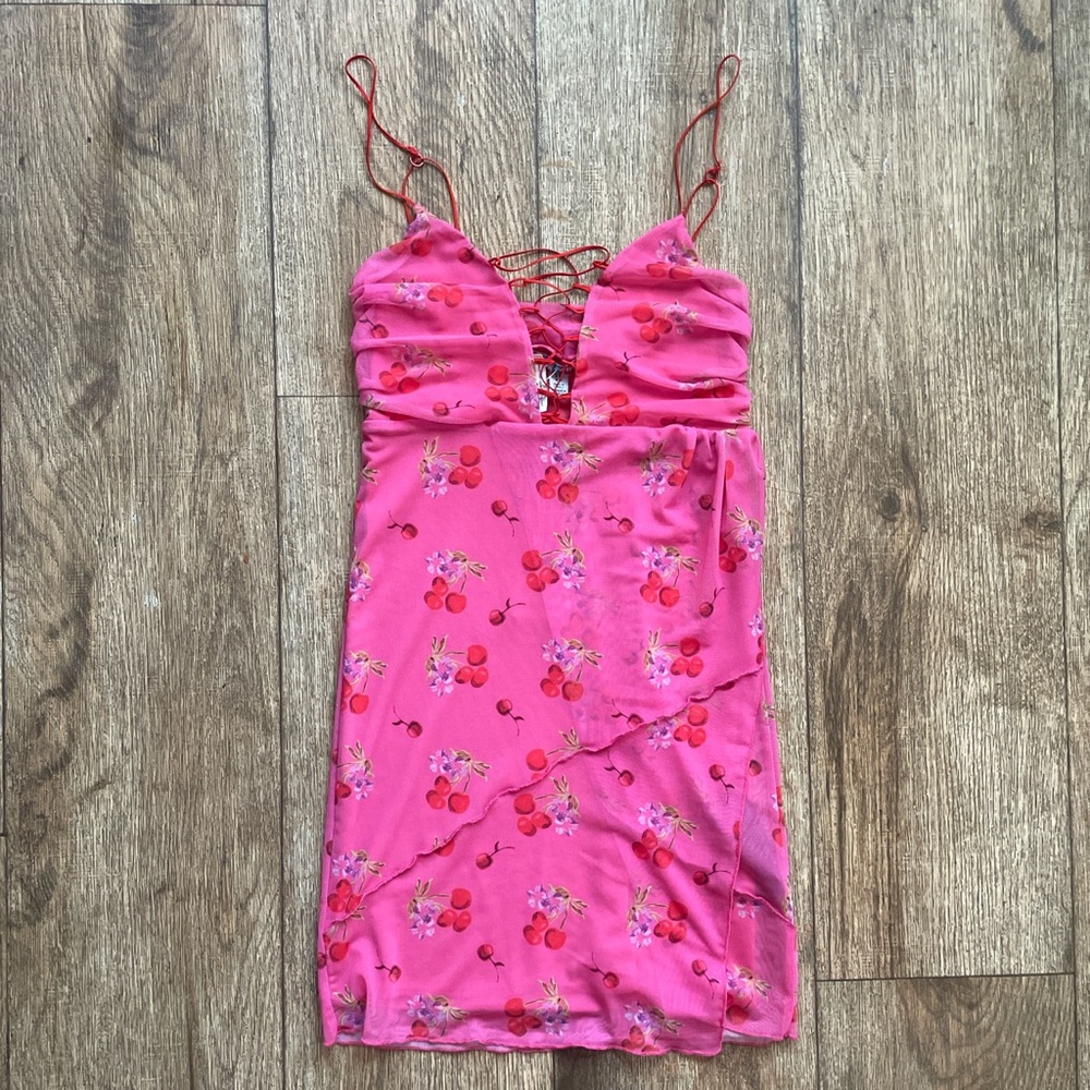 Urban Outfitters Cherry slip dress